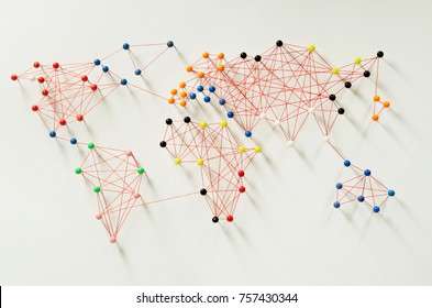 Various Connections Implying A World Map