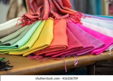 Various Different Colors Silk Fabric Cloth