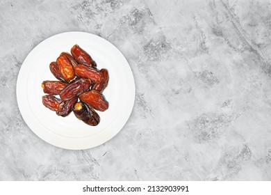 Various Of Dried Dates Or Kurma