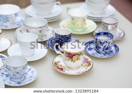 Similar – Crockery at the flea market