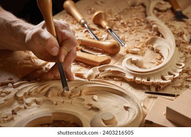 Various equipment for carpentry, woodworking. Concept woodworking tutorials, articles, or advertisements. - Powered by Shutterstock