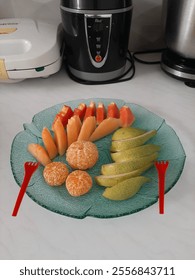 Various Fruit Platter With Fork
