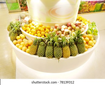 Various fruit in store