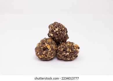 Various handmade food items made out of nuts and chocolate - Shutterstock ID 2234013777