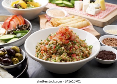 Various Lebanese Plates / Mediterranean Cuisine