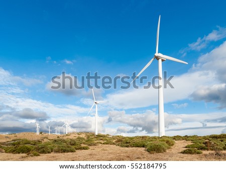 Similar – Image, Stock Photo Wind power to boost sustainability and green energy in the Ghent, Belgium. Turning wind into energy