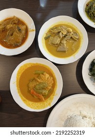 Various Padang Cuisine In Food Photography