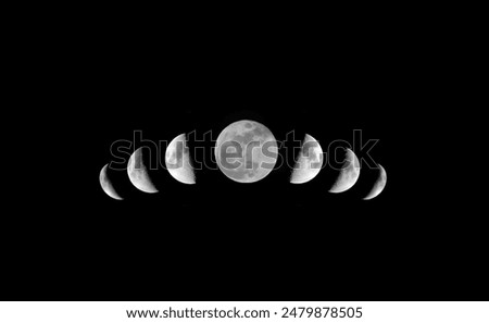 Similar – Image, Stock Photo waxing moon Evening