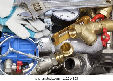 Various Plumbing And  Heating System Accessories And Parts