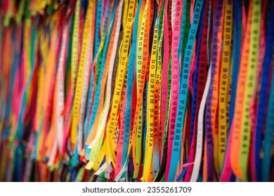 Various Senhor do Bonfim Bracelets as Colorful Souvenirs from Salvador - Bahia. - Shutterstock ID 2355261709