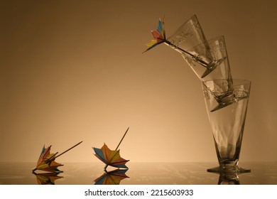 Various Sizes Of Crystal Glassware