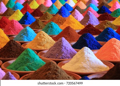 Various Spices Selection. 
Multicolored Powder Dyes