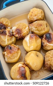 Various Steps Of A Home Cook Making Apple Sauce In A Blender