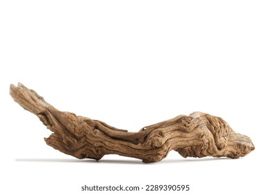 Various textured pieces of driftwood on white background. Isolated. Cutout.  - Shutterstock ID 2289390595