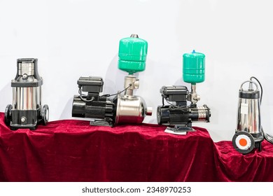 Various type automatic constant pressure Centrifugal water pump with electric motor , vertical multistage booster pump and submersible sewage pump for conveying liquid or water in plumbing industrial