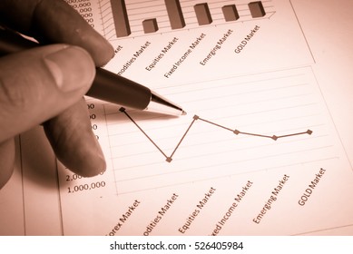 Various Type Of Financial And Investment Products In A Shopping Cart I.e. REITs, ETFs, Bonds, Stocks. Sustainable Portfolio Management, Long Term Wealth Management With Risk Diversification Concept.