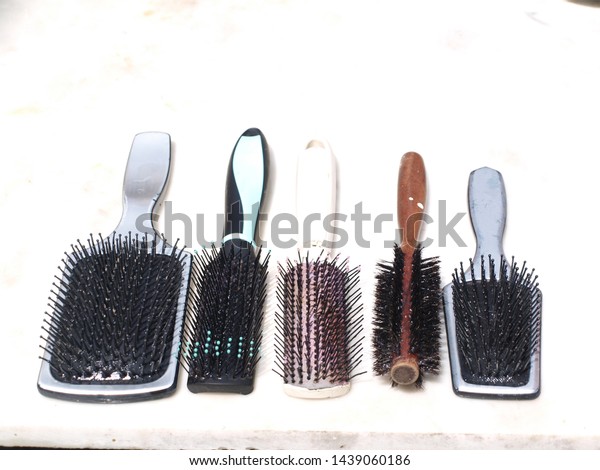 Various Types Hair Brushes Stock Photo Edit Now 1439060186