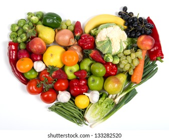 various vegetables and fruits