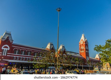 Various Views Of The Chennai Central Station