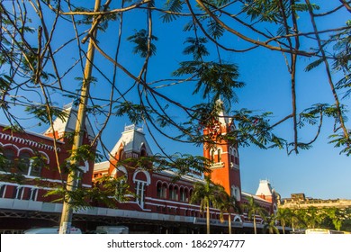 Various Views Of The Chennai Central Station