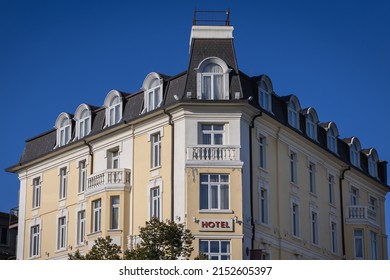 Varna, Bulgaria - September 3, 2021: Hotel Splendid Hotel located on Vladislav Varnenchik street in Varna