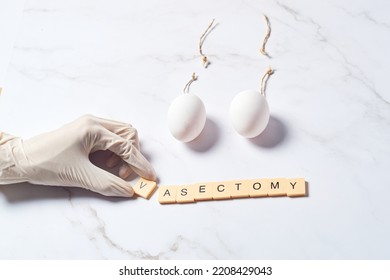 Vasectomy. Male Sterilization Concept Medical