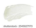 Vaseline texture. Petroleum jelly ointment swatch. Oily balm smear isolated on white background