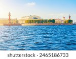 Vasilievsky island Arrow, Saint Petersburg, Russia - panoramic view