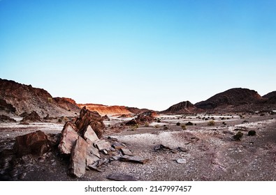 Its a vast and barren landscape. Shot of rugged desert terrain. - Powered by Shutterstock