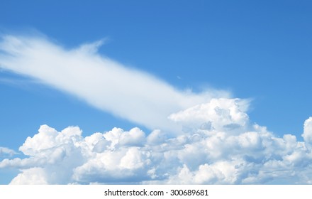 The vast blue sky and clouds sky - Shutterstock ID 300689681