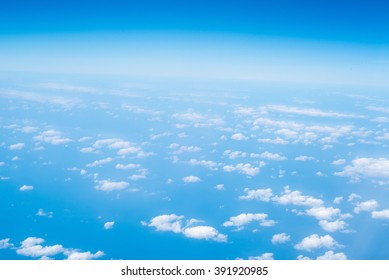 The vast blue sky and clouds sky