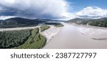 vast Yukon river landscape in Canada