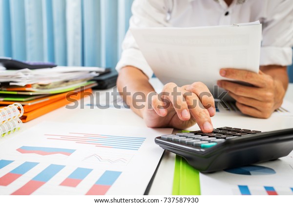 Vat Loan Rates Calculated By Bank Stock Photo (Edit Now) 737587930