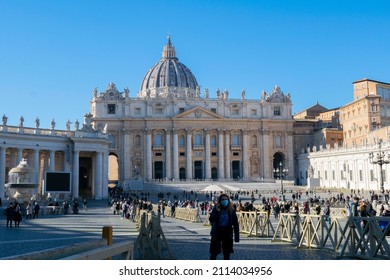 Vatican City Italy 12172021 Side View Stock Photo 2114034956 | Shutterstock