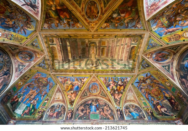 Vatican City May 14 2014 Ceiling Stock Photo Edit Now 213621745