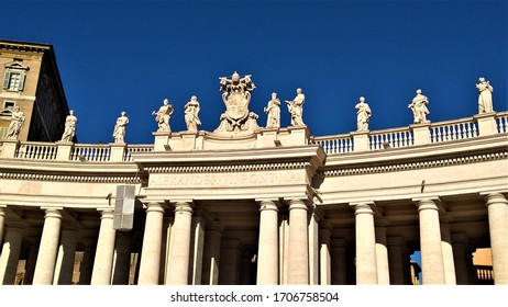 Vatican City On Christmas And Dome