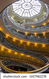 The Vatican. Italy10.19.2015.The Bramante Staircase, double helix staircase