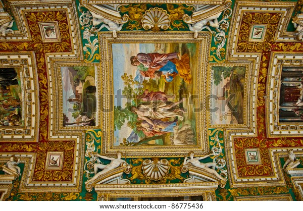 Vatican Museums Ceiling Stock Photo Edit Now 86775436