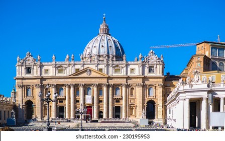 The Vatican Museums (Italian: Musei Vaticani) in Rome, Italy  (St. Peter's cathedral)