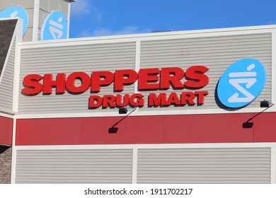 Vaughan, Ontario, Canada - Jan 23, 2021 - Shoppers Drug Mart Board