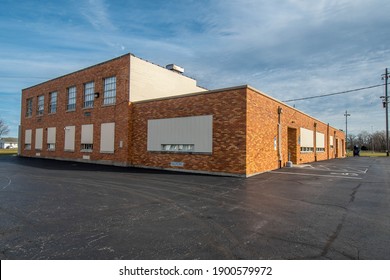 Vaughnsville, OH, December 23, 2020, Vaughnsville Community Center Exterior (formerly Public School Building)