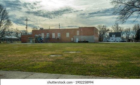 Vaughnsville, OH, December 23, 2020, Vaughnsville Community Center Exterior (formerly Public School Building)