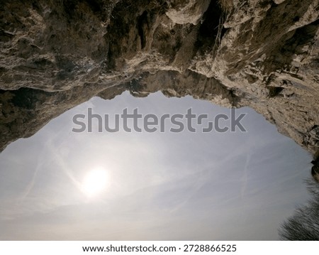 Vault of the cave in the mountain