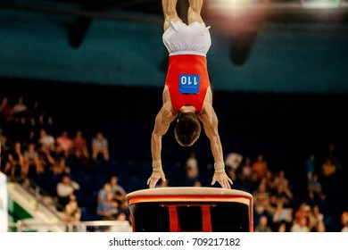 Vault Male Gymnast To Competition In Artistic Gymnastics