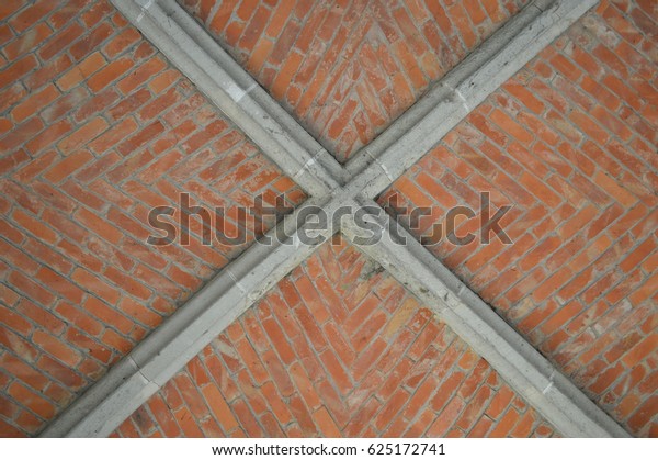 Vaulted Brick Ceiling Stock Photo Edit Now 625172741