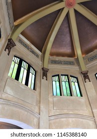 Vaulted stone ceiling