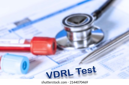 Vdrl Test Testing Medical Concept Checkup Stock Photo 2144070469 ...