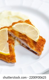 Veal Schnitzel With Mashed Potatoes