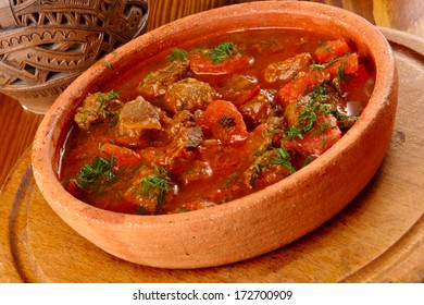 Veal Stew With Tomatoes And Herbs