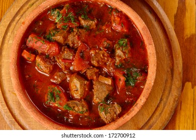 Veal Stew With Tomatoes And Herbs